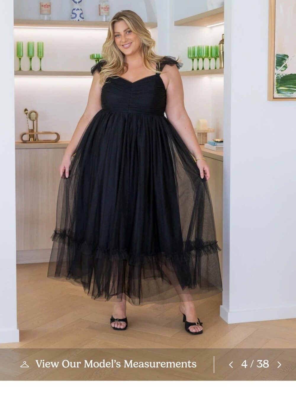 Whimsigoth Black Tulle Dress - Picture 12 of 12